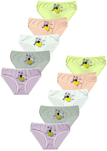 baunwolle slips mädchen 10 pack verschiedene motive loreza 164-170