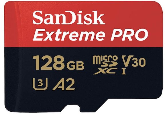 sanDisk 128GB extreme pro microSDXC karte mit SD-adapter für 15,99 euro