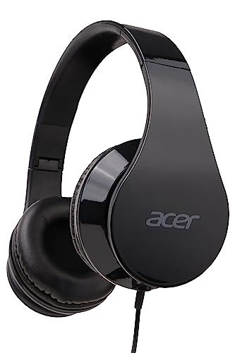 acer kopfhörer over ear ahw115 mit kabel 20 hz - 20 khz 3,5mm klinke schwarz