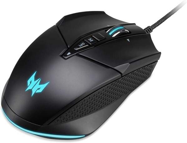 acer predator cestus 335 gaming-maus, paw3370 sensor, 10 tasten, rgb, 2000 hz