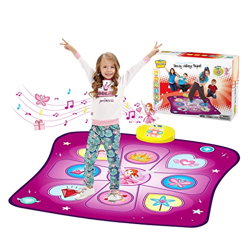 rodzon tanzmatte kinder musikmatte geschenke ab 3 jahre mit led violett