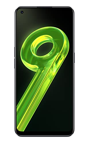 realme 9 smartphone 8GB RAM 128GB Speicher, logographic design, meteor black