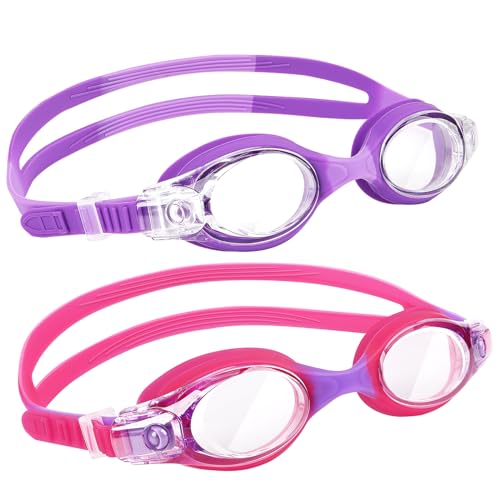 jateka schwimmbrille kinder 2 stück anti-fog uv taucherbrille für 3-16 jahre