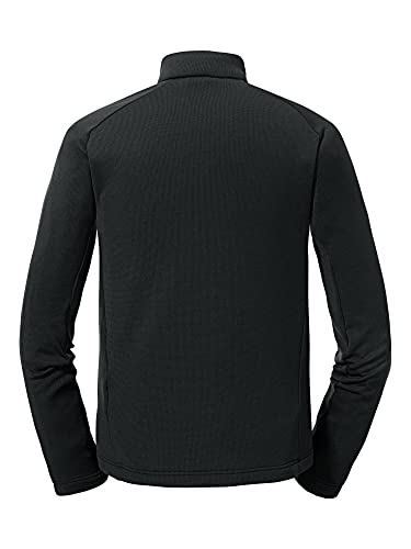 schöffel fleecejacke herren toreck m schwarz, atmungsaktiv, stretch-fleece, 48