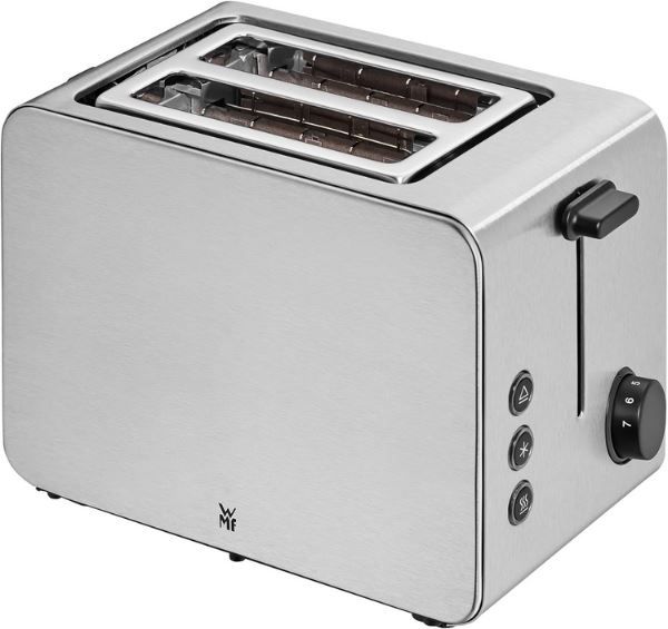 wmf stelio toaster 2 scheiben mit brötchenaufsatz, 42,74 euro statt 48 euro