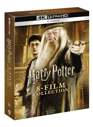 harry potter 1-8 blu-ray collection 4k, komplettset, italien