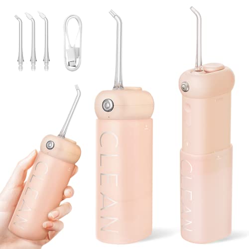 Produktbild: usmile Kabellose Ultraschall Munddusche, Wasserflosser für Zähne, Tragbar mit Wassertank (Orange)