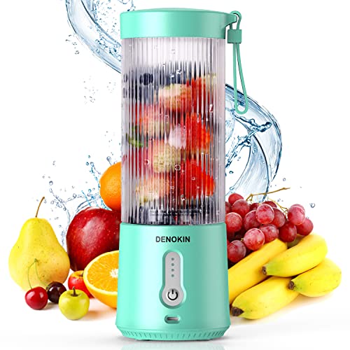 Tragbarer Mixer 450ml, USB Smoothie Maker Mini Mixer für Sport, Reisen und Küche