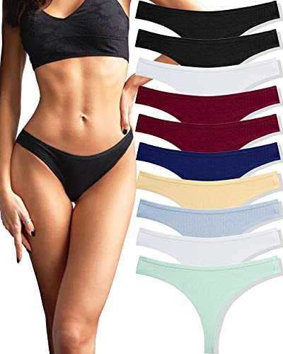 finetoo strings set 10er pack tangas damen baumwolle unterhosen lingerie thongs S-XL