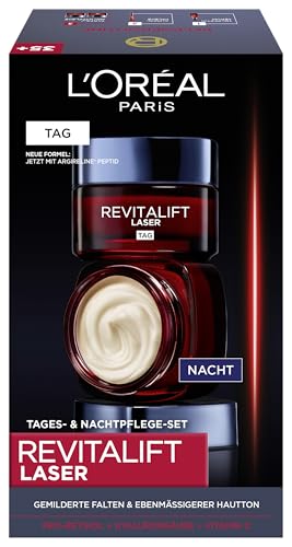 Produktbild: L'Oral Paris Gesichtspflege Set, Revitalift Laser, Anti-Aging Tages- & Nachtpflege 2x50 ml