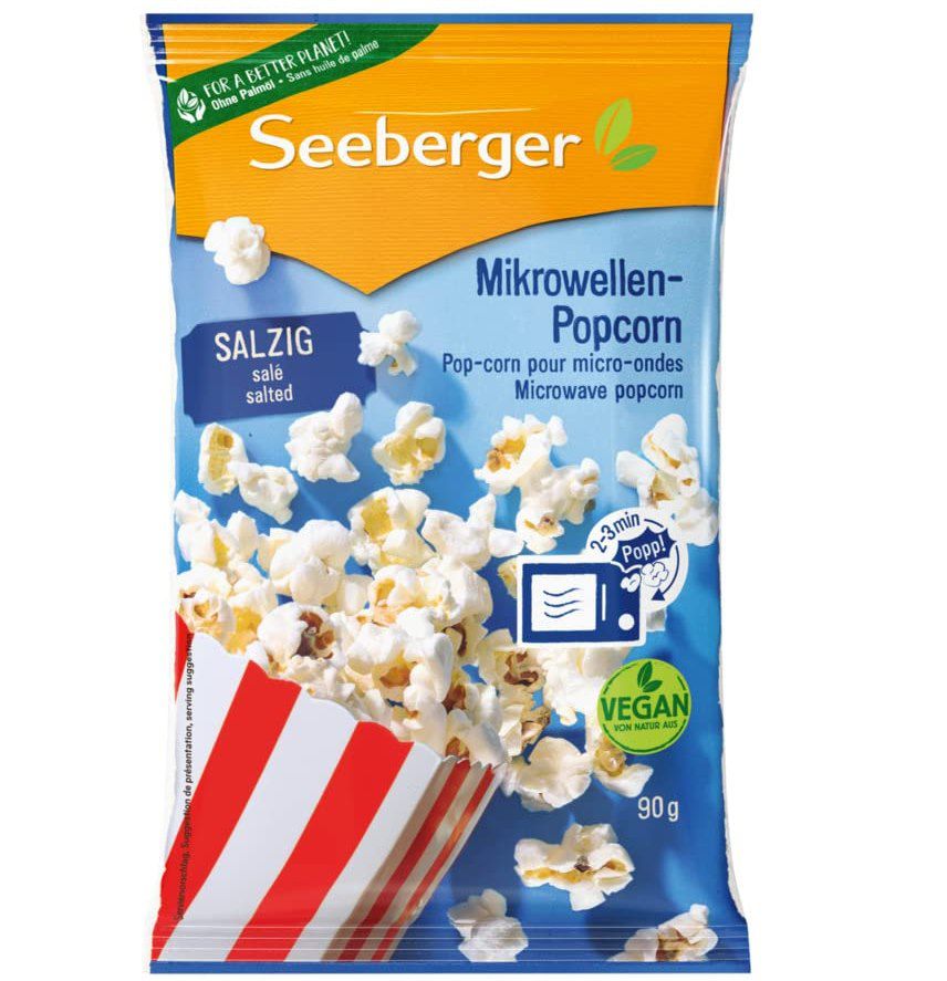 seeberger mikrowellen popcorn salzig 24x für 17, 0,71 pro tüte