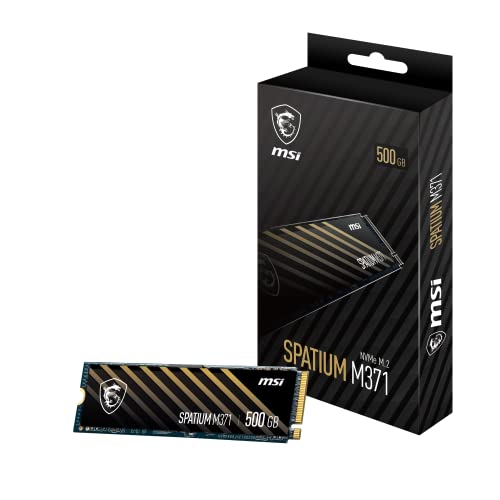 msi spatium m371 500gb ssd m.2 2280 pcie 3.0 x4 m-key