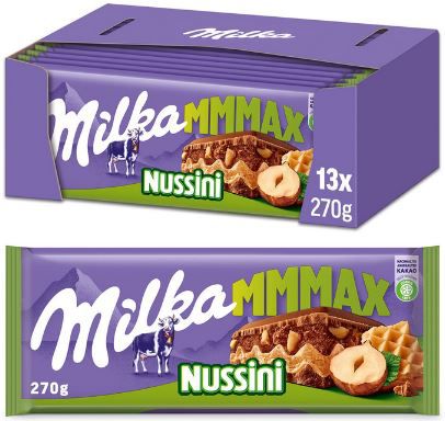 milka mmmmax nussini großtafel 13 x 270g ab 38,52 statt 50