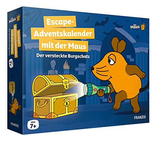 escape-adventskalender mit der maus von franzis - versteckter burgschatz, 24 rätsel