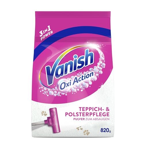 Vanish Oxi Action Teppich- und Polsterreiniger Pulver 820 g gegen Schmutz und Geruch