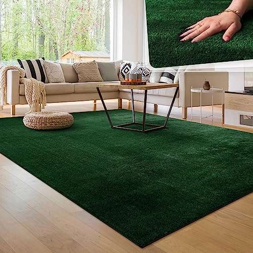 paco home waschbarer teppich anthrazit 140 x 200 cm kurzflor rutschfest weich modern