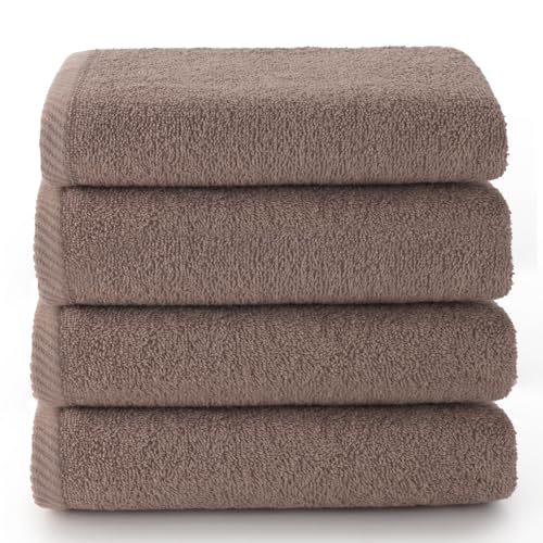 top towel badetücher set - 4 gesichtshandtücher - 30x50 cm - 100% baumwolle