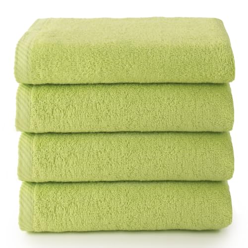 badetücher 30x50 cm von top towel, 100 % baumwolle, 4 gesichtshandtücher, kalk