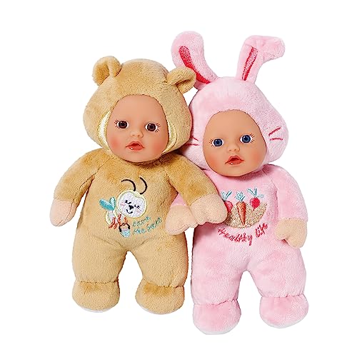 baby born cutie puppen für babys, weiche 18 cm puppe mit knisterfolie, 832301