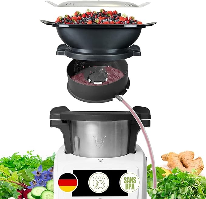 Dampfentsafter für Monsieur Cuisine Connect, Smart & Trend  Entsaften von Obst & Gemüse