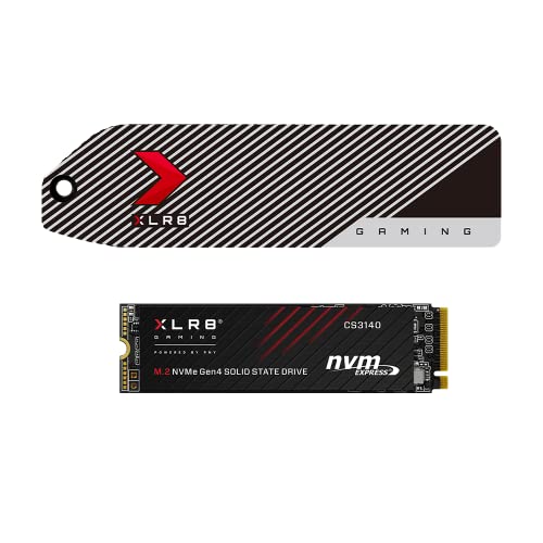 Produktbild: PNY XLR8 CS3140 1TB M.2 NVMe PCIe 4 SSD Kühlkörper PS5 TLC DRAM 7500MB/s
