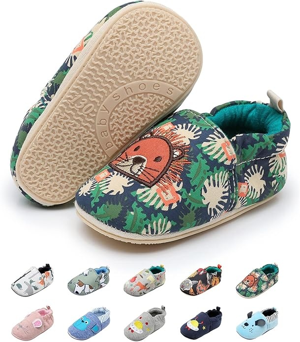 Krabbelschuhe Baby Jungen Mädchen Weiche Sohle Rutschfest Neugeborene Kleinkinderschuhe
