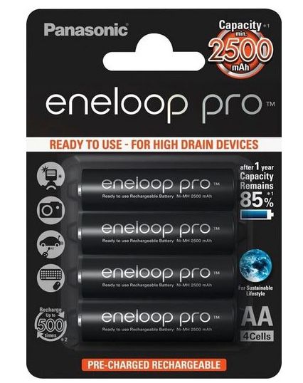 panasonic eneloop pro aa akku 4er pack 2500 mAh günstig ab 12,35 Euro