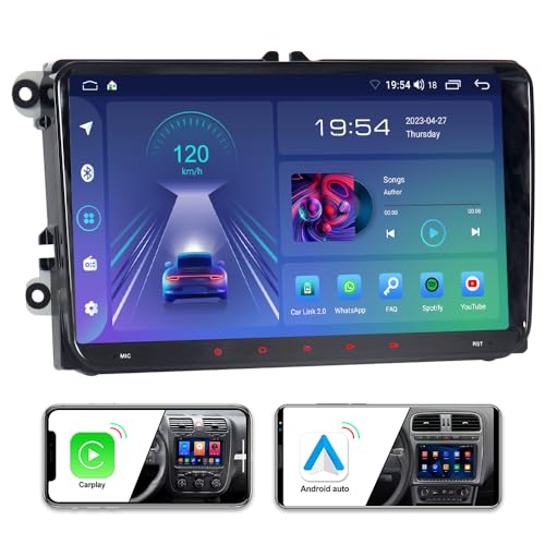 junhua doppel din android autoradio navigationssystem vw passat golf polo tiguan 9 zoll 2+32gb