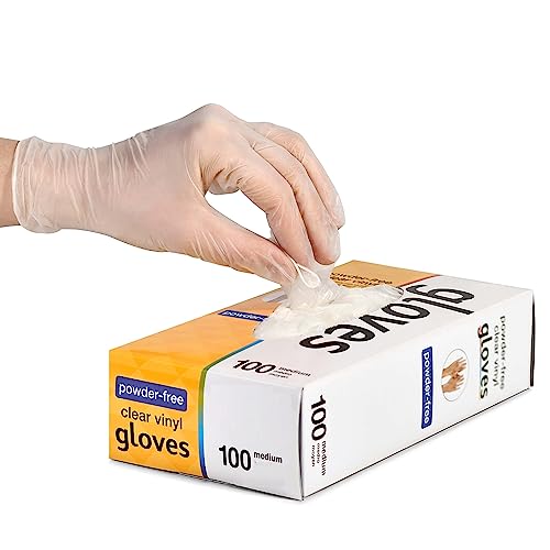 k-mart einweg-vinylhandschuhe groß, puderfrei, latexfrei, 100 stück/box