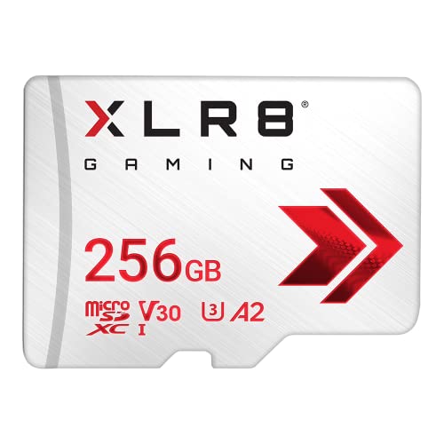 PNY XLR8 Gaming 256 GB microSDXC U3 V30 A2 100 MB/s Lesen, 90 MB/s Schreiben