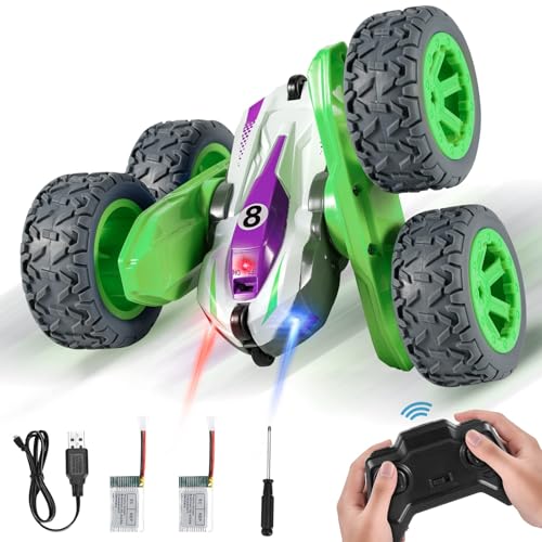 kiztoys ferngesteuertes stunt auto 4WD 2.4GHz 360 flip all terrain mit 2 batterien für kinder