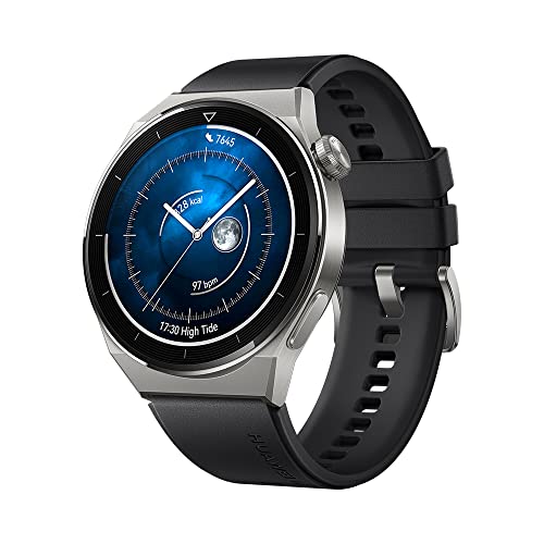 huawei watch gt 3 pro 46mm smartwatch, bluetooth anrufe, schwarz
