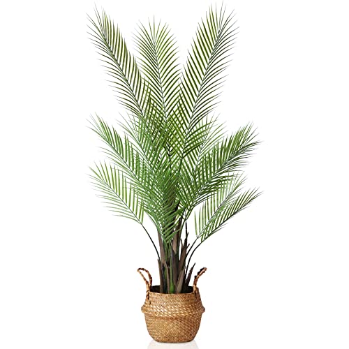 kazeila areca palm tree 120 cm künstliche pflanze im topf plastikdeko 1 pack