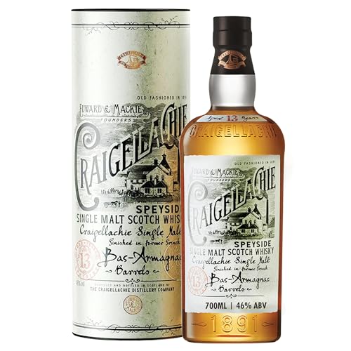 CRAIGELLACHIE 13 YO Speyside Single Malt Whisky, Armagnac Cask, 46% vol, 700 ml