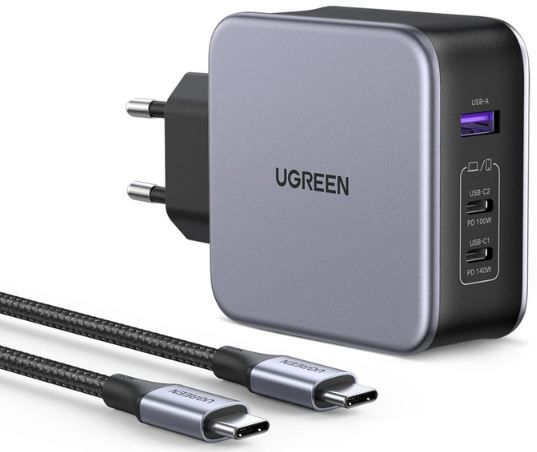 ugreen nexode 3-port usb-c ladegerät 140w pd 3.1 für 49,87 euro