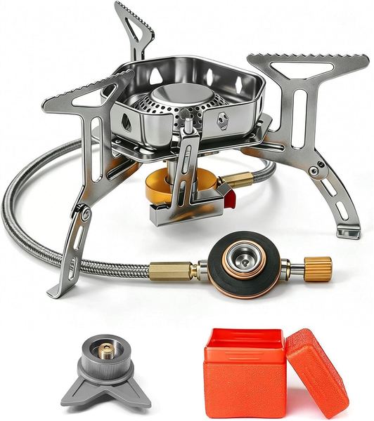 Campingkocher 3500W, winddicht, Gas, orange, AUTOPkio