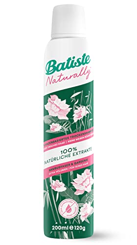 Batiste Trockenshampoo 200 ml, bambusfaser und gardenie für feines haar, vegan