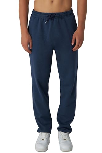 ross camp jogginghose herren, sporthose lang baumwolle, sweatpants jogger navy, m