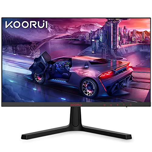 gaming monitor 24 zoll koorui fhd va 165hz 1ms adaptive sync 144hz zwei hdmi schwarz