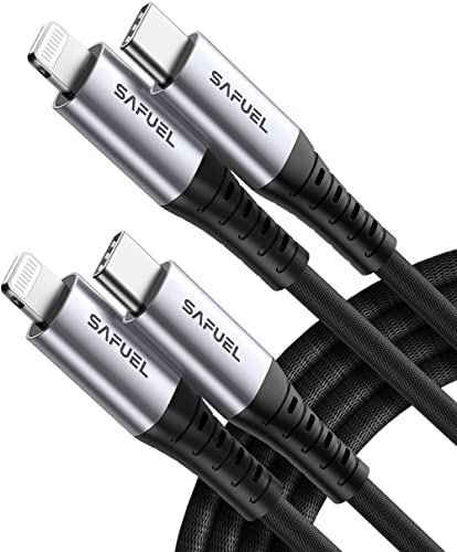 usb c auf lightning kabel 2m 2pack von safuel mfi-zertifiziert für iphone iPad AirPods