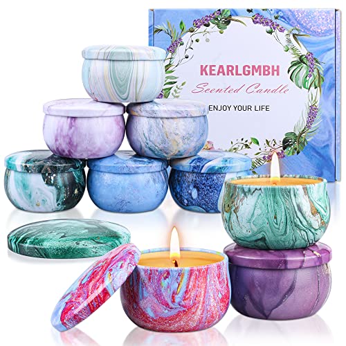 Produktbild: duftkerzen geschenkset für frauen, KEARLGMBH 9 pack aromatherapie kerzen für stressabbau