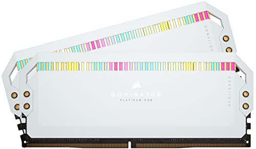 corsair dominator platinum rgb ram 32 gb 6200 mhz weiß (cmt32gx5m2x6200c36w)