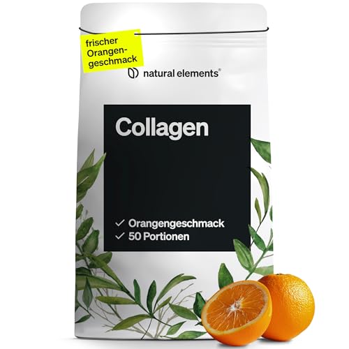 collagen pulver 500 g  kollagen hydrolysat peptide typ 1 und 3  orangengeschmack