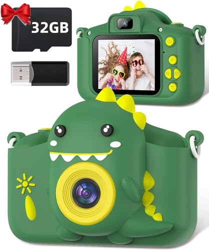 kinderkamera gofunly 1080p mit 32gb karte 2,0 zoll für 3-12 jahre jungen mädchen