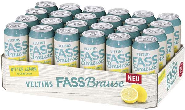 veltins fassbrause bitter lemon alkoholfrei 24x 49 cent pro dose ab 11,76 euro