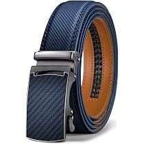 KEMISANT Ledergürtel Herren 35mm Ratsche, verstellbare Größe