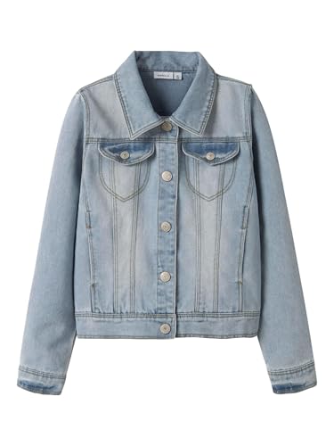 name it mädchen denimjacke nkfstar, light blue, größe 146