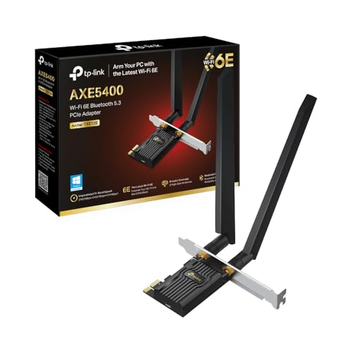 tp-link archer TXE72E wi-fi karte, wi-fi 6e, bluetooth 5.3, pcie, axe5400