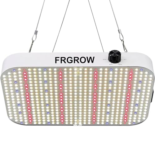 led pflanzenlampe 130 watt dimmbar, 12000 lumen vollspektrum, frgrow 60x60cm growzelt