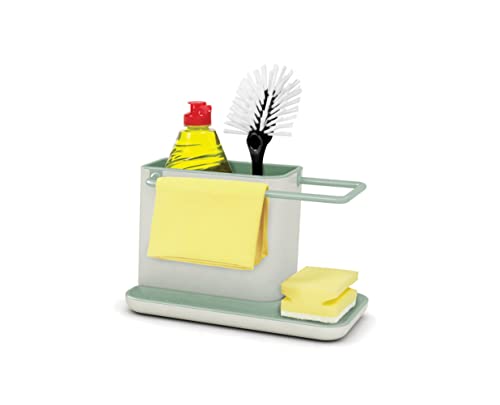 joseph joseph küchenspüler caddy mit schwamm- und geschirrtuchhalter, grün